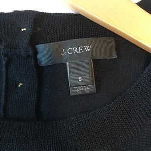 J. Crew black knit shell